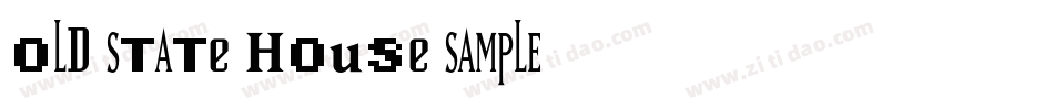 Old State House SAMPLE字体转换